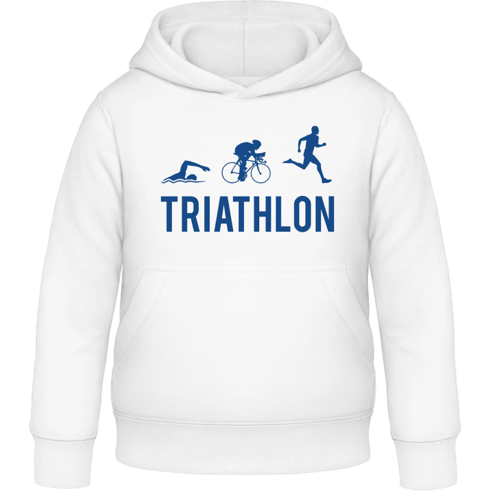 Triathlon Silhouette Kinder Kapuzenpulli contain pic