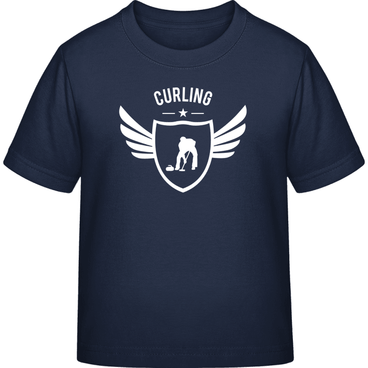 Curling Winged Camiseta infantil contain pic