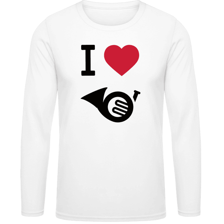 I Heart French Horn Shirt met lange mouwen contain pic