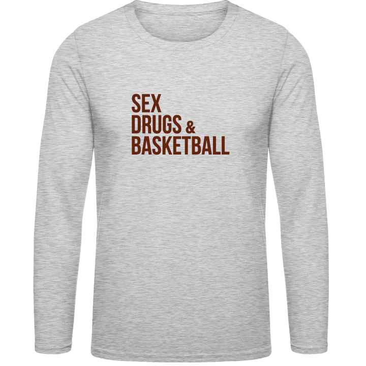 Sex Drugs Basketball Shirt met lange mouwen contain pic