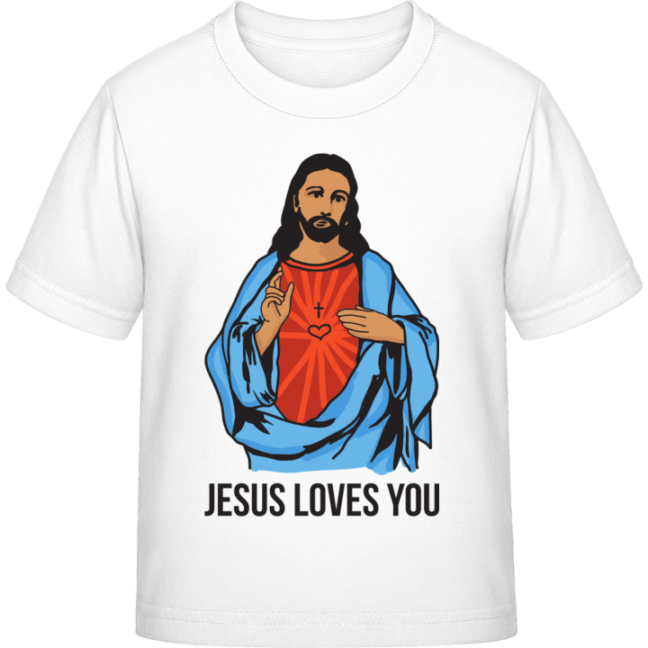 Jesus Loves You T-shirt för barn contain pic