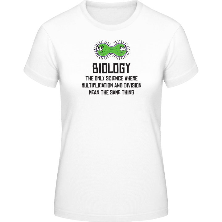 Biology Is The Only Science T-shirt för kvinnor contain pic