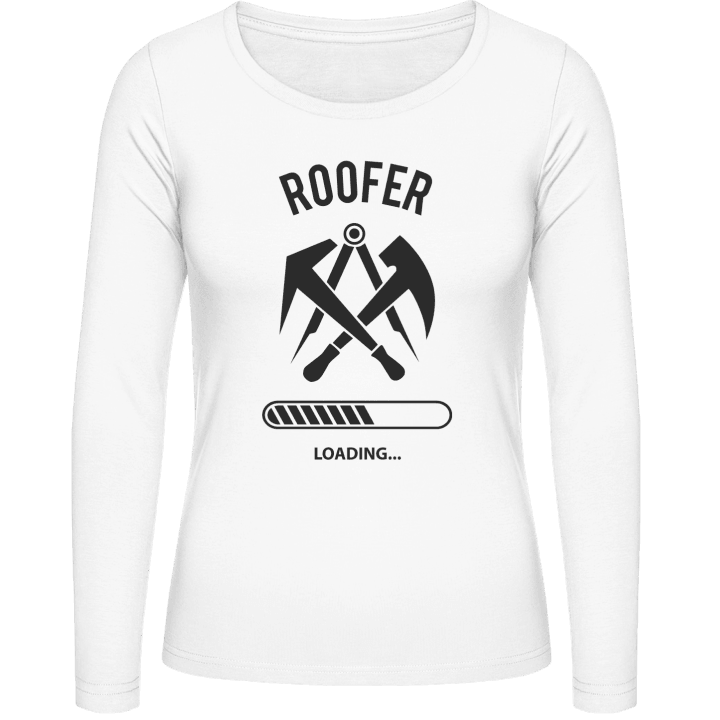 Roofer Loading T-shirt à manches longues pour femmes contain pic