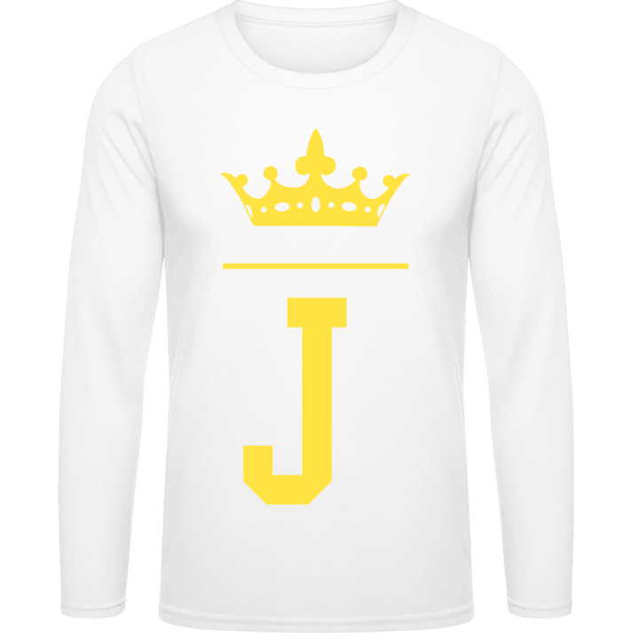 J Initial Langarmshirt contain pic