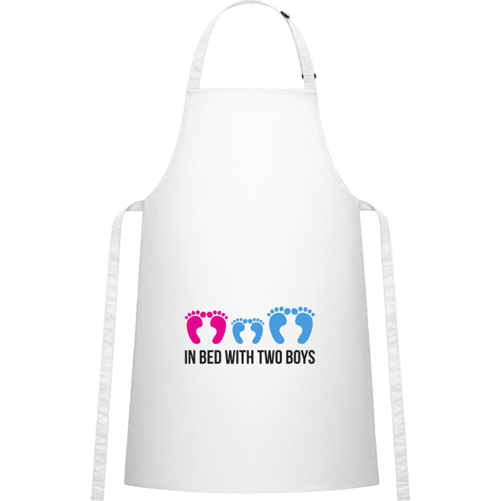In Bed With Two Boys Kitchen Apron 0 image