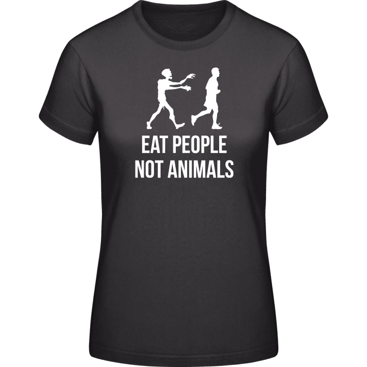 Eat People Not Animals T-skjorte for kvinner contain pic