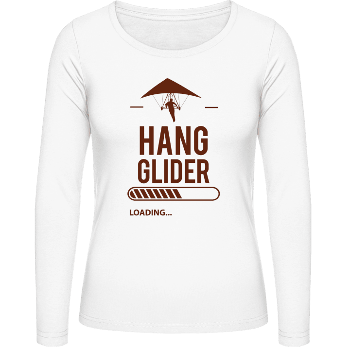 Hang Glider Loading Langermet skjorte for kvinner contain pic