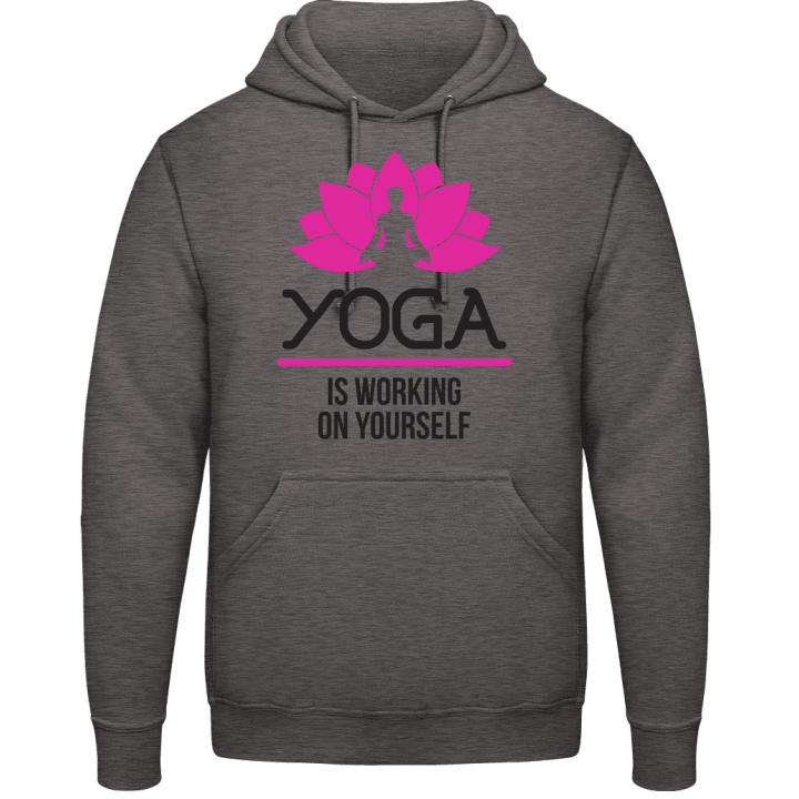Yoga Is Working On Yourself Hoodie 0 image