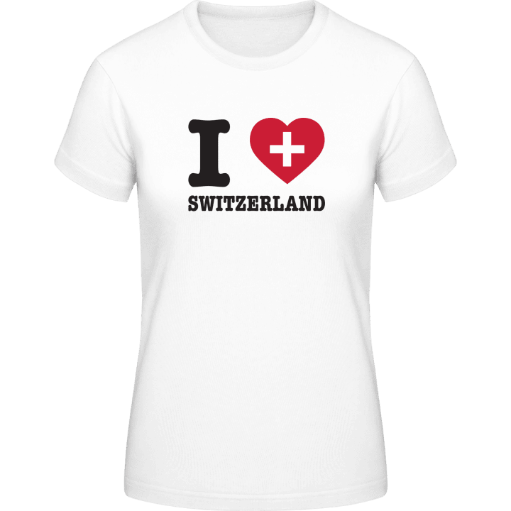 I Love Switzerland T-skjorte for kvinner contain pic