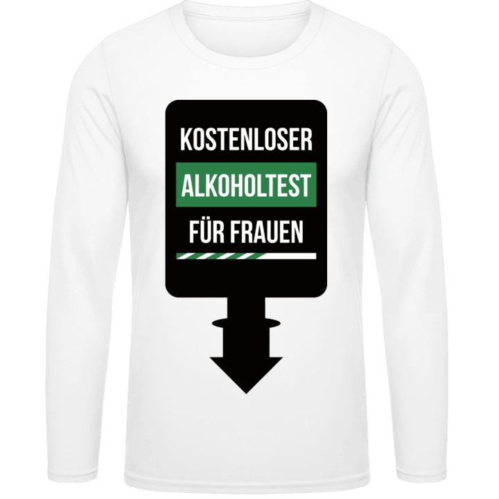 Kostenloser Alkoholtest für Frauen T-shirt à manches longues contain pic