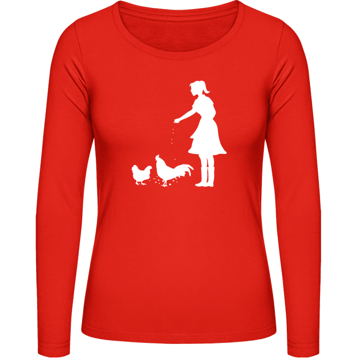 Farmer's Wife T-shirt à manches longues pour femmes contain pic