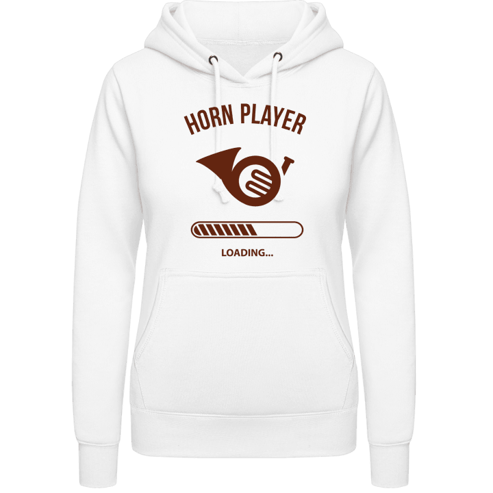 Horn Player Loading Hoodie för kvinnor contain pic