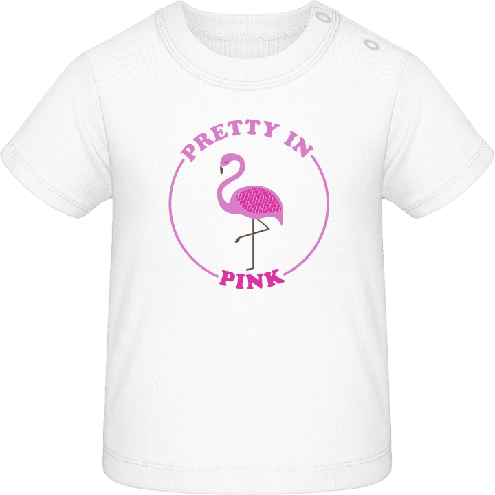Pretty In Pink Flamingo T-shirt för bebisar 0 image