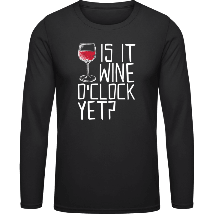 Is It Wine O´Clock Yet Långärmad skjorta contain pic