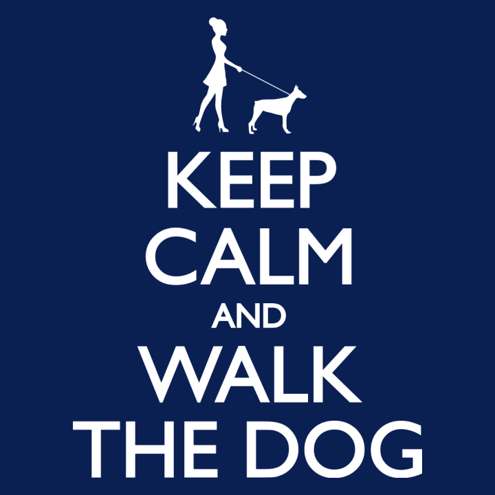 Keep Calm and Walk the Dog Female T-skjorte for kvinner 0 image