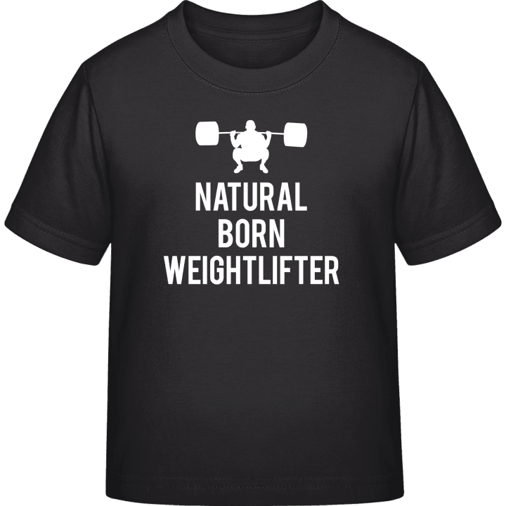 Natural Born Weightlifter Kinderen T-shirt contain pic