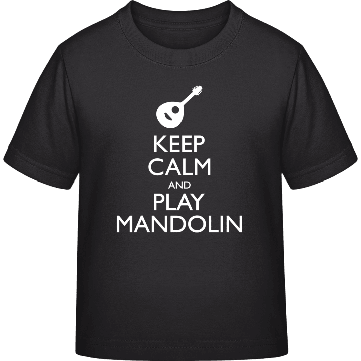Keep Calm And Play Mandolin T-shirt för barn contain pic