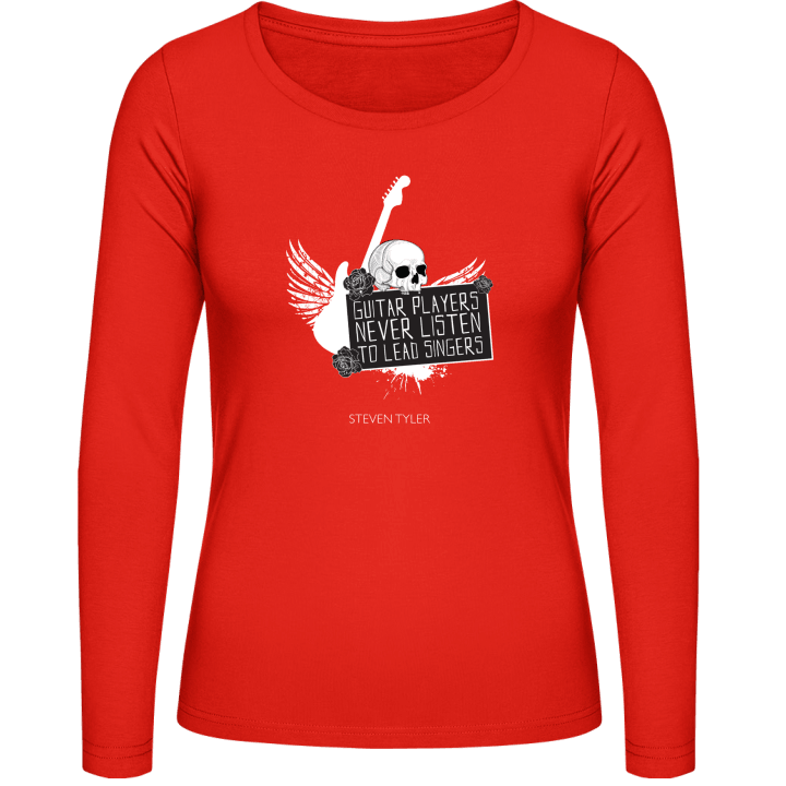 Guitar Players Never Listen To Lead Singers T-shirt à manches longues pour femmes contain pic