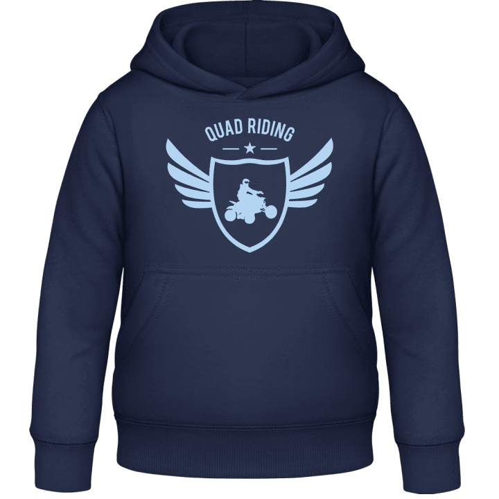 Quad Riding Winged Kids Hoodie contain pic