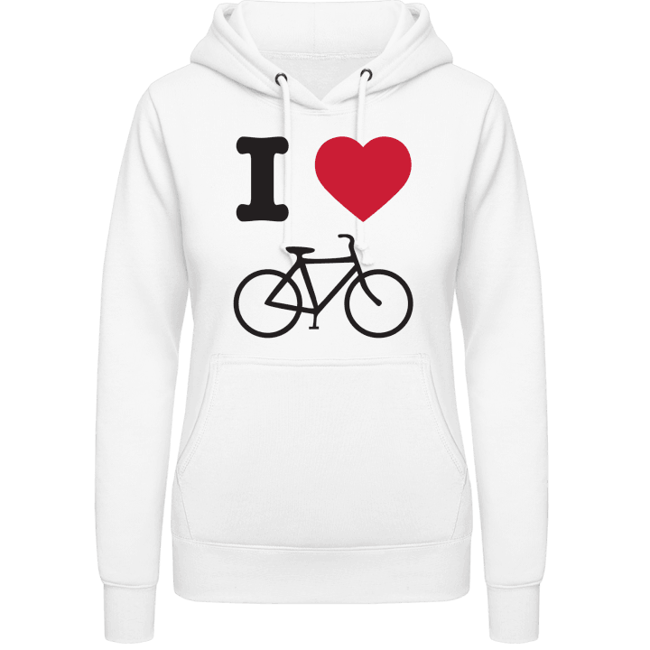 I Love Bicycle Felpa con cappuccio da donna contain pic