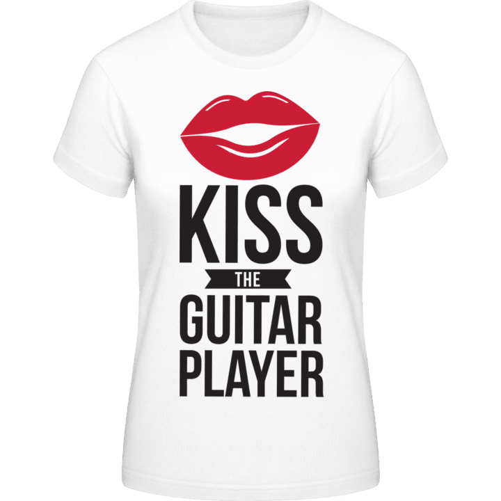 Kiss The Guitar Player T-skjorte for kvinner contain pic