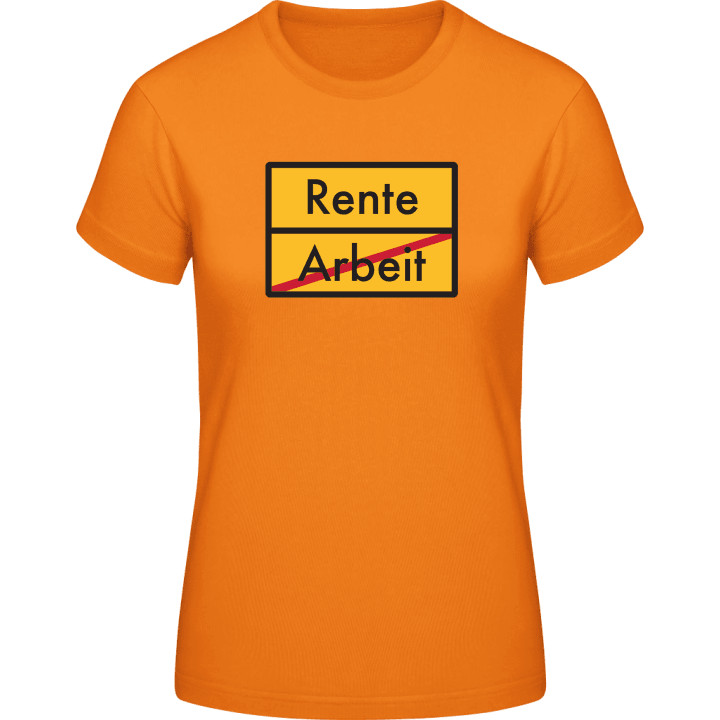 Arbeit Rente T-skjorte for kvinner contain pic