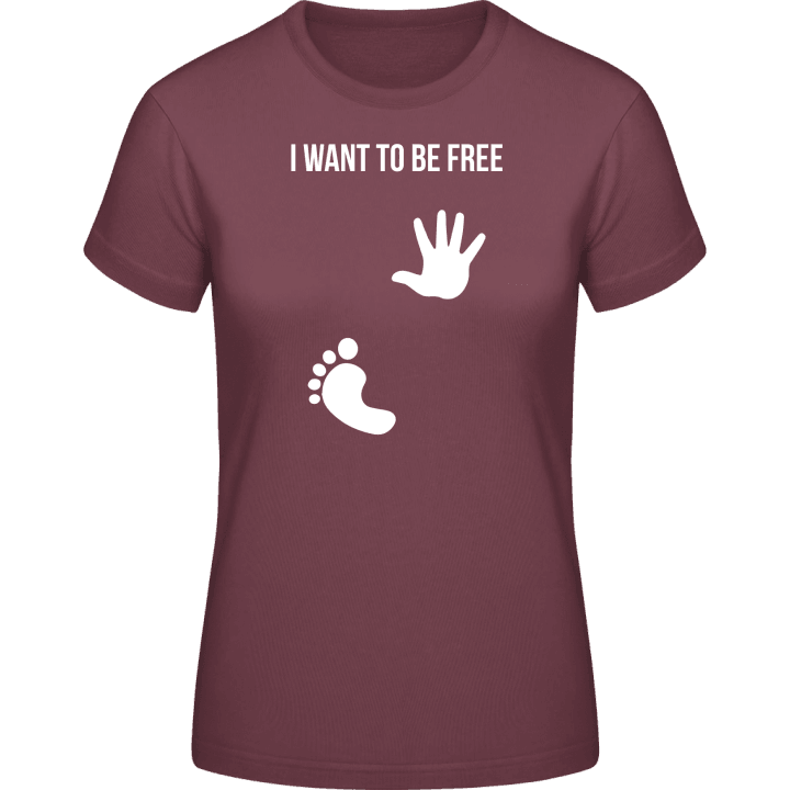 I Want To Be Free Baby On Board Vrouwen T-shirt 0 image