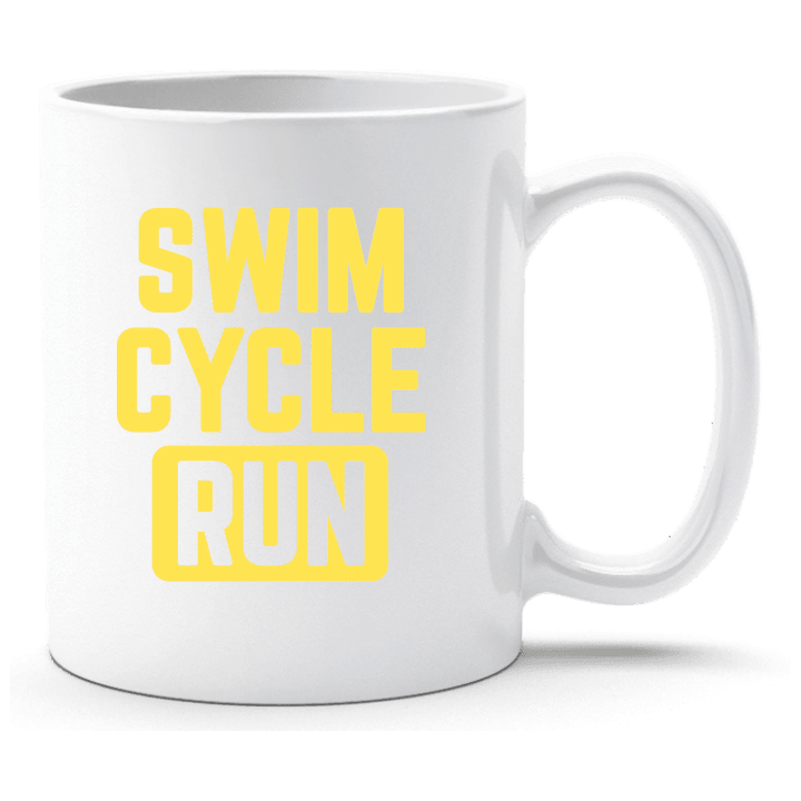 Swim Cycle Run Beker contain pic