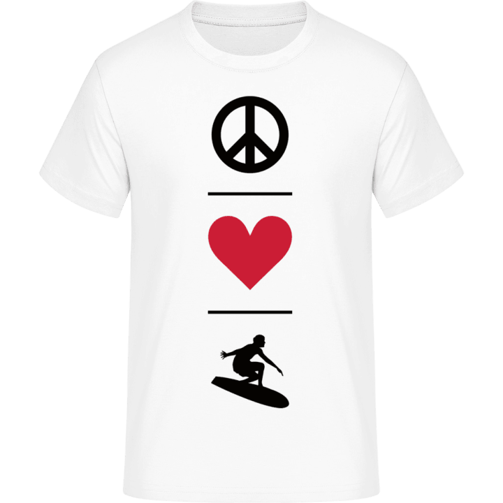 Peace Love Surfing T-Shirt contain pic