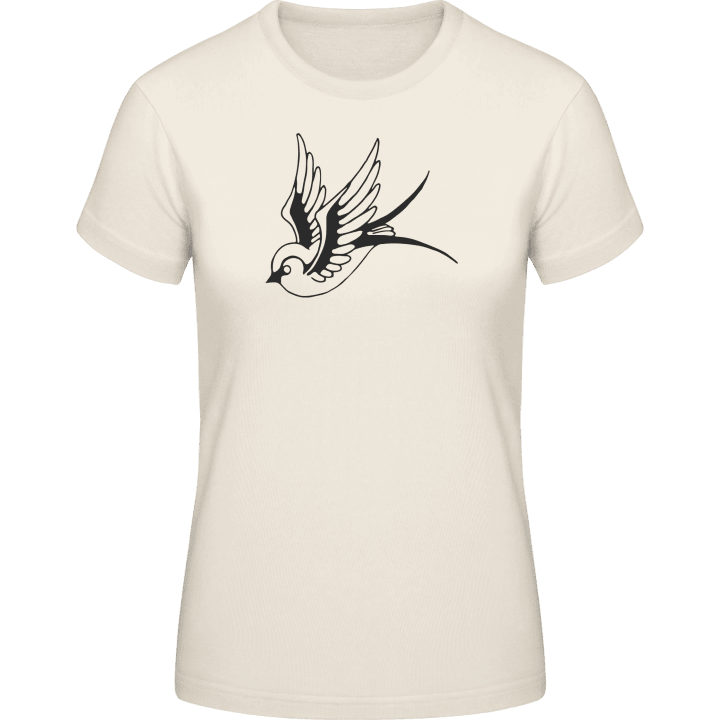 Swallow Tattoo Outline Vrouwen T-shirt 0 image