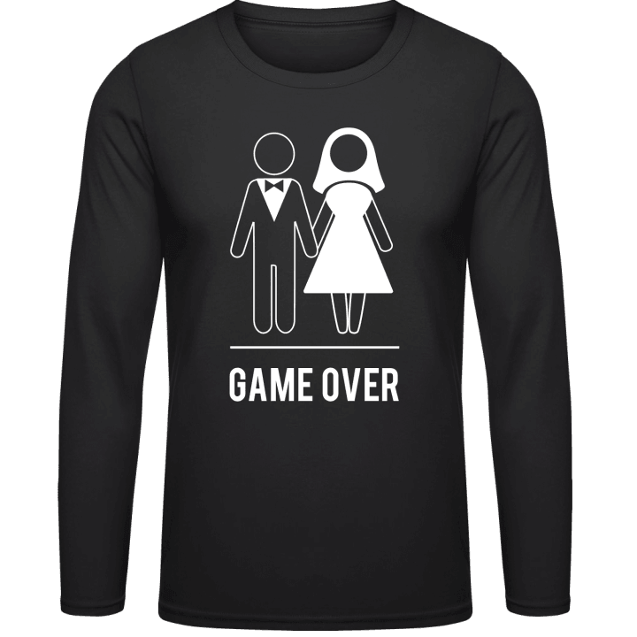 Game Over white Long Sleeve Shirt contain pic
