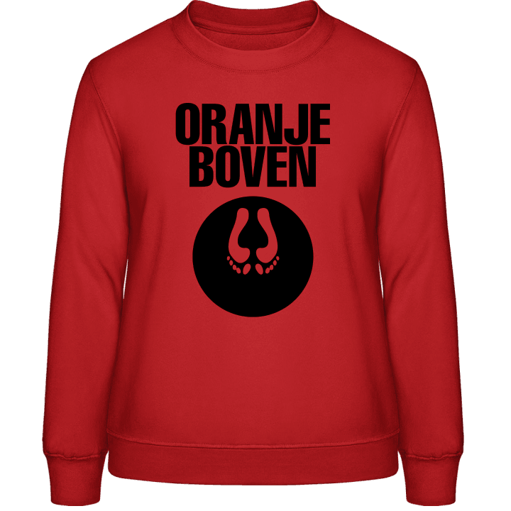 Boven Oranje Sweat-shirt pour femme contain pic