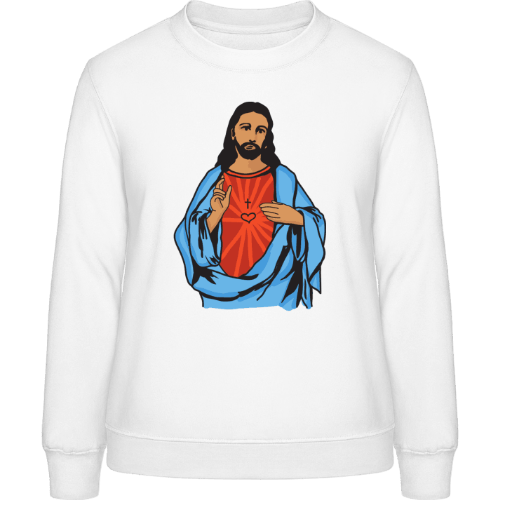Jesus Illustration Women Sweatshirt contain pic