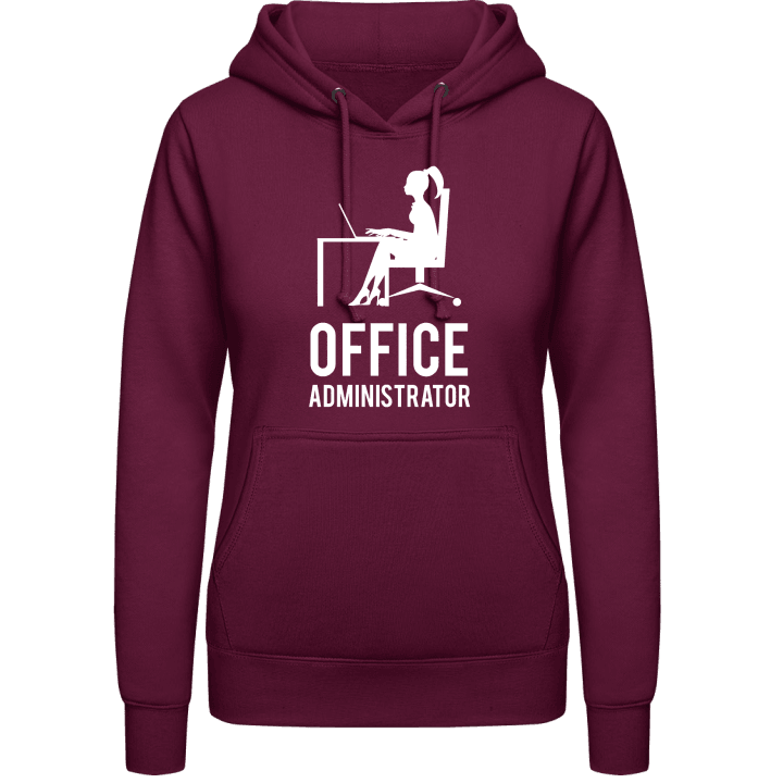 Office Administrator Silhouette Vrouwen Hoodie contain pic