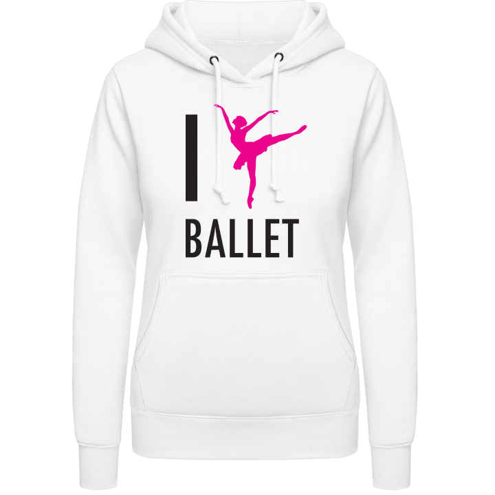 I Love Ballet Sweat à capuche pour femme contain pic