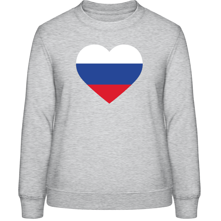 Russia Heart Flag Genser for kvinner contain pic