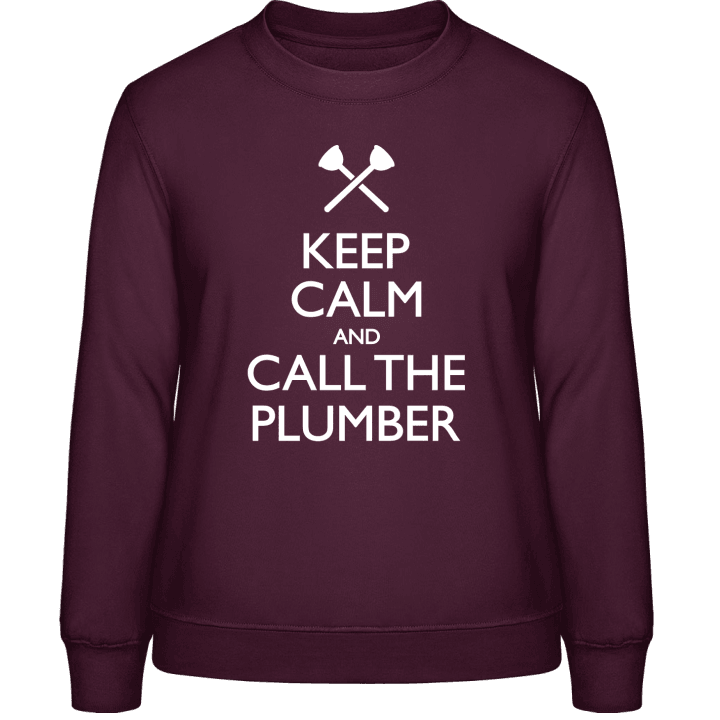 Keep Calm And Call The Plumber Sweatshirt för kvinnor contain pic