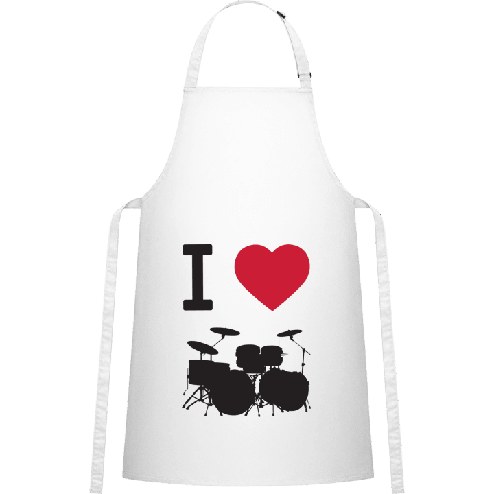 I Love Drums Kitchen Apron contain pic