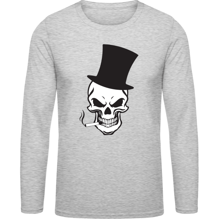 Smoking Skull Shirt met lange mouwen contain pic