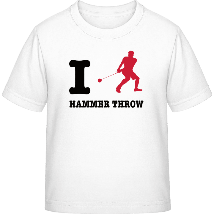 I Love Hammer Throw T-skjorte for barn contain pic
