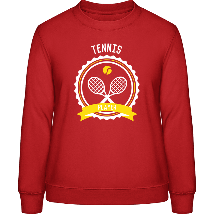 Tennis Player Emblem Frauen Sweatshirt contain pic