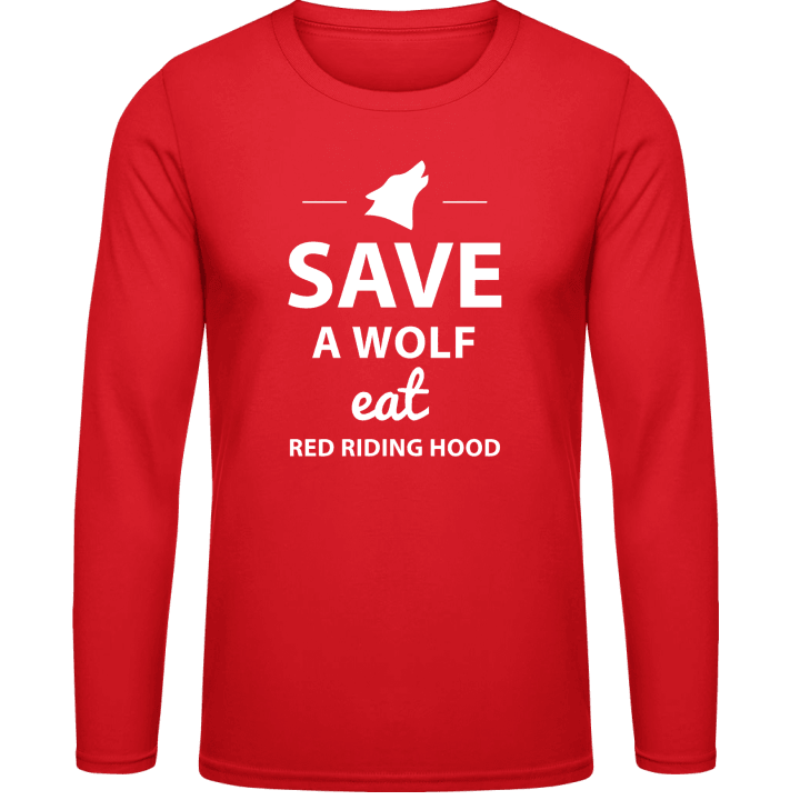 Save A Wolf Långärmad skjorta contain pic