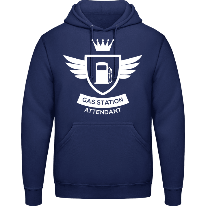 Gas Station Attendant Coat Of Arms Winged Sweat à capuche contain pic