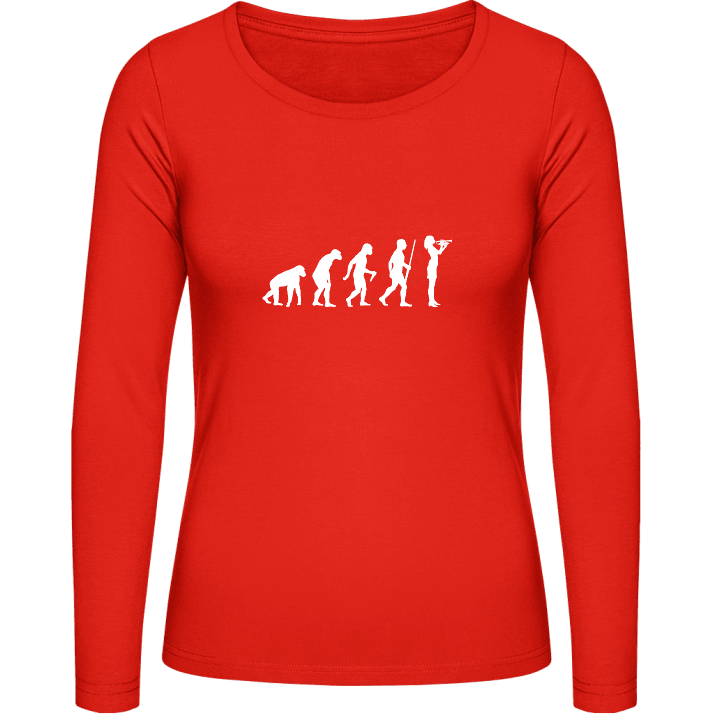 Female Trumpeter Evolution Frauen Langarmshirt contain pic