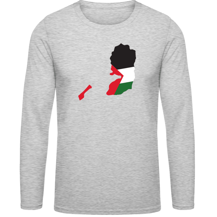 Palestine Map T-shirt à manches longues contain pic