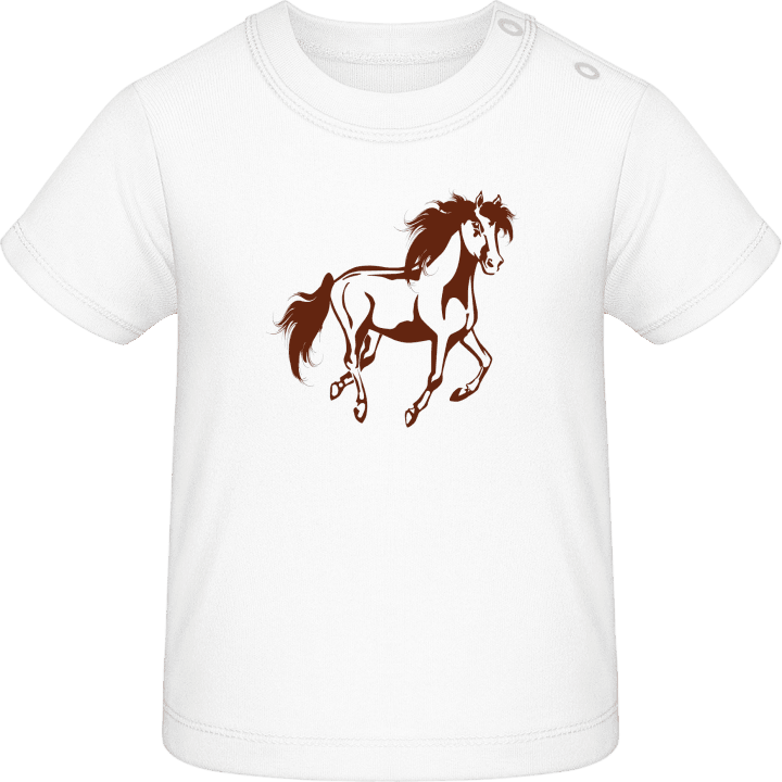Wild Horse Running T-shirt för bebisar 0 image