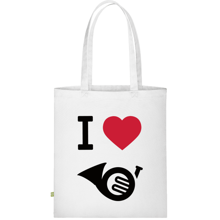 I Heart French Horn Stofftasche contain pic