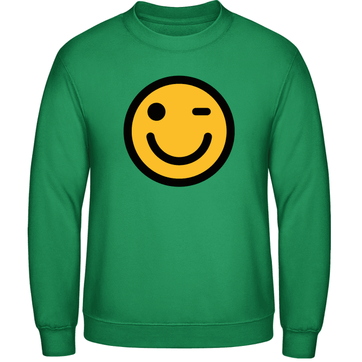 Wink Emoticon Sweatshirt contain pic