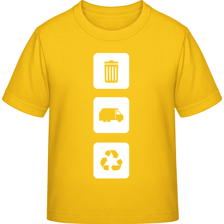 Refuse Collector Icon T-skjorte for barn contain pic