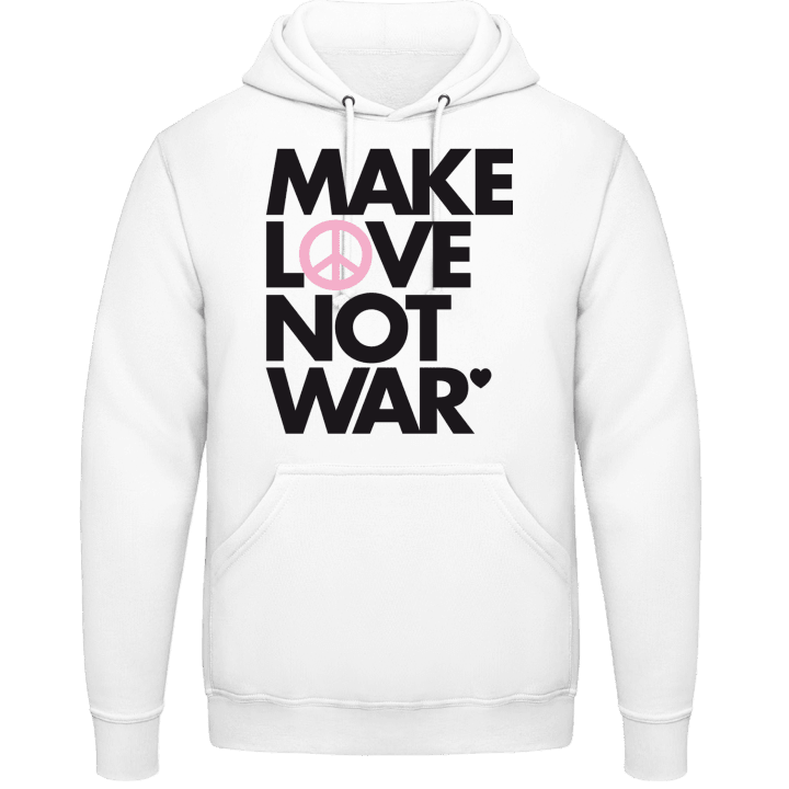 Make Love Not War Slogan Sweat à capuche contain pic